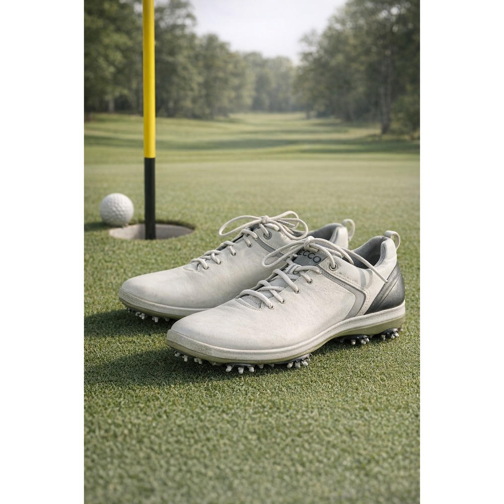 Ecco Men’s Light Gray Golf Spikeless Shoes